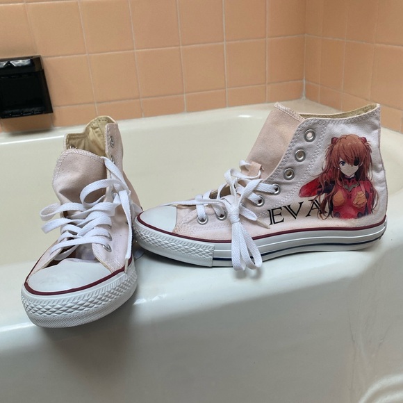 Custom NGE Converse Sneakers! - Picture 3 of 9